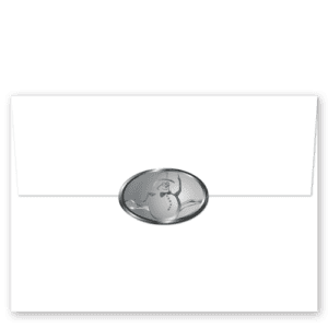 Silver Foil Classic Envelope Seals