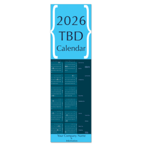 Text reads 2026 TBD Calendar in this placeholder image for discount business holiday calendar orders and links to purchase product with the design to be determined later.